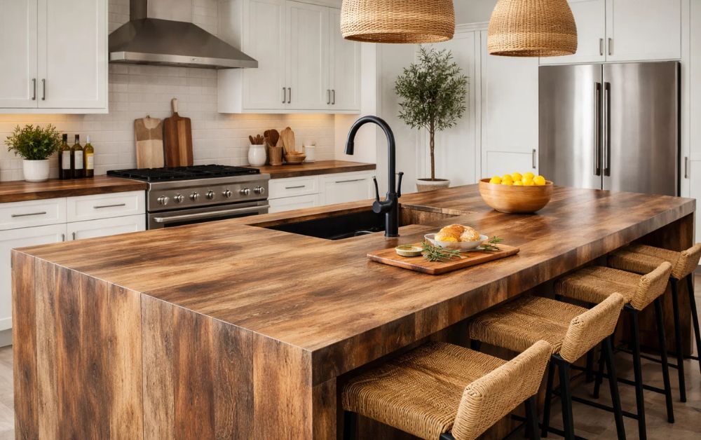 Aesthetics and Design: Wood Look Porcelain Cabinetry