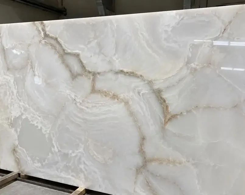 Elegant Exotic White Onyx 2Cm for Luxury Interiors