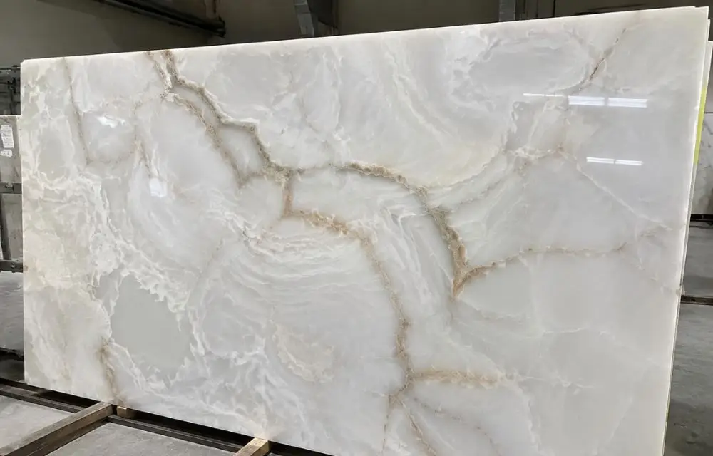 Elegant Exotic White Onyx 2Cm for Luxury Interiors