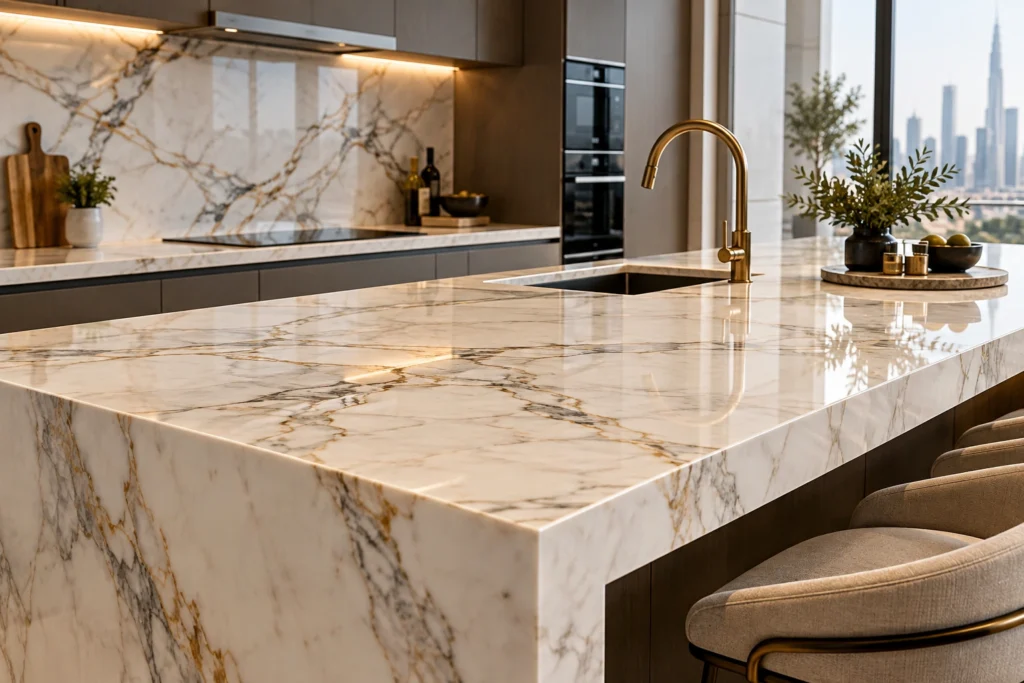 Marble Countertops Dubai | Natural Stone Fabrication | Al Rafahia
