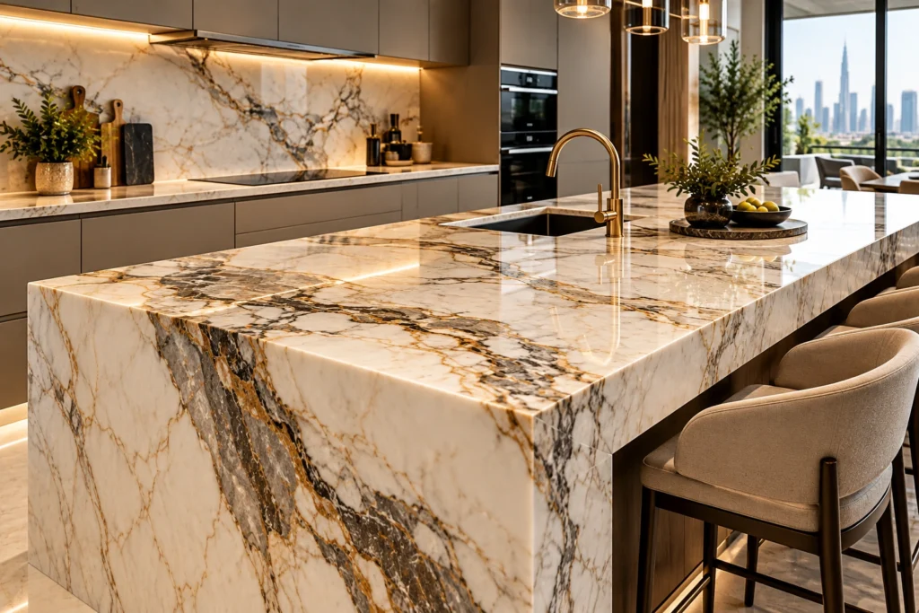 Marble Countertops Dubai | Natural Stone Fabrication | Al Rafahia